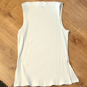 Old Navy White Ribbed Tank Top